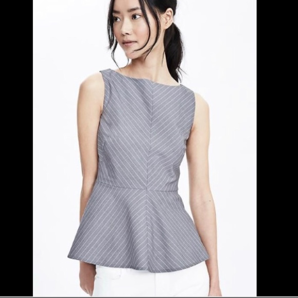 NWOT Banana Republic Peplum Tank Top sz 0